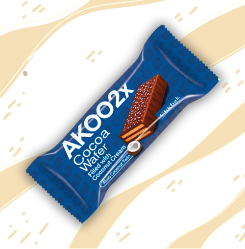 ویفر آکو دوقلو نارگیل